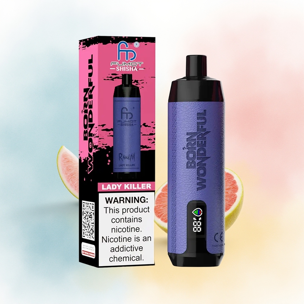 RandM Fumot Shisha 10000 Puffs 18ml LED Indikatorius Lady Killer Didmeninė Lietuva