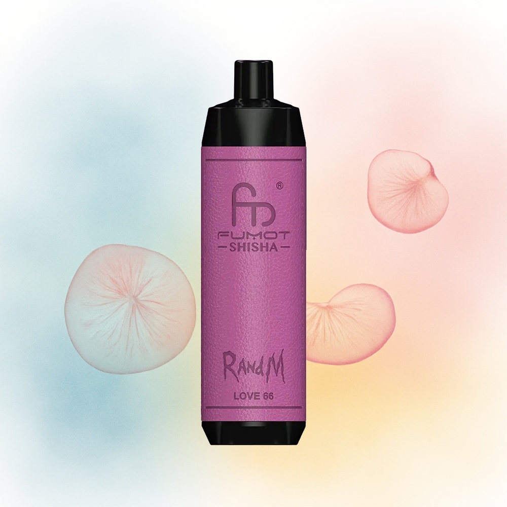 RandM Fumot Shisha 10000 Puffs 18ml LED Meilė 66 Didmeninė Lietuva