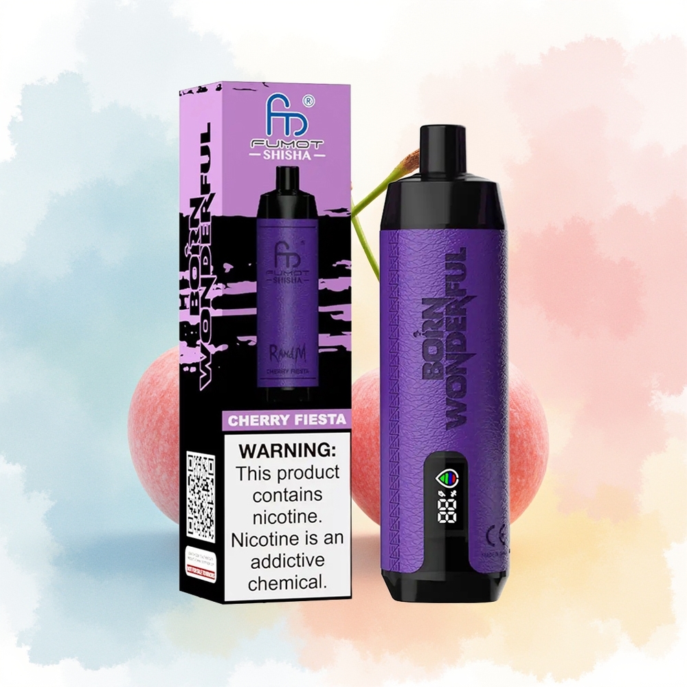 RandM Fumot Shisha 10000 Puffs 18ml LED Uogų Šventė Wholesale Lithuania