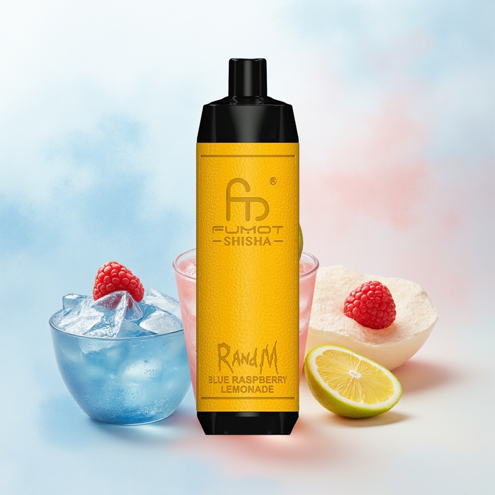 RandM Fumot Shisha 10000 Puffs 18ml Mėlynų Avietų Citrinų Gėrimas Wholesale Lithuania
