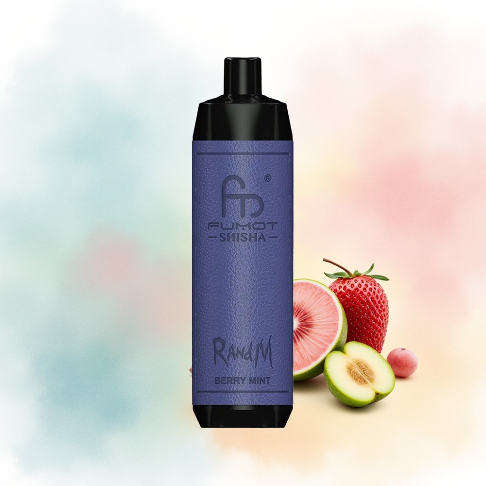 RandM Fumot Shisha 10000 Puffs 18ml Uogų Mėta Wholesale Lithuania