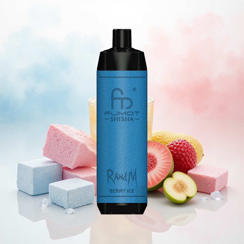 RandM Fumot Shisha 10000 Puffs 18ml Uogienės Ledas Wholesale Lithuania