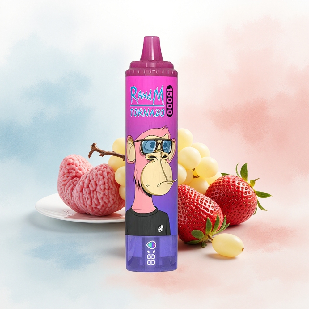RandM Fumot Tornado 15000 25ml Braškynė Vynuogė Wholesale Lithuania