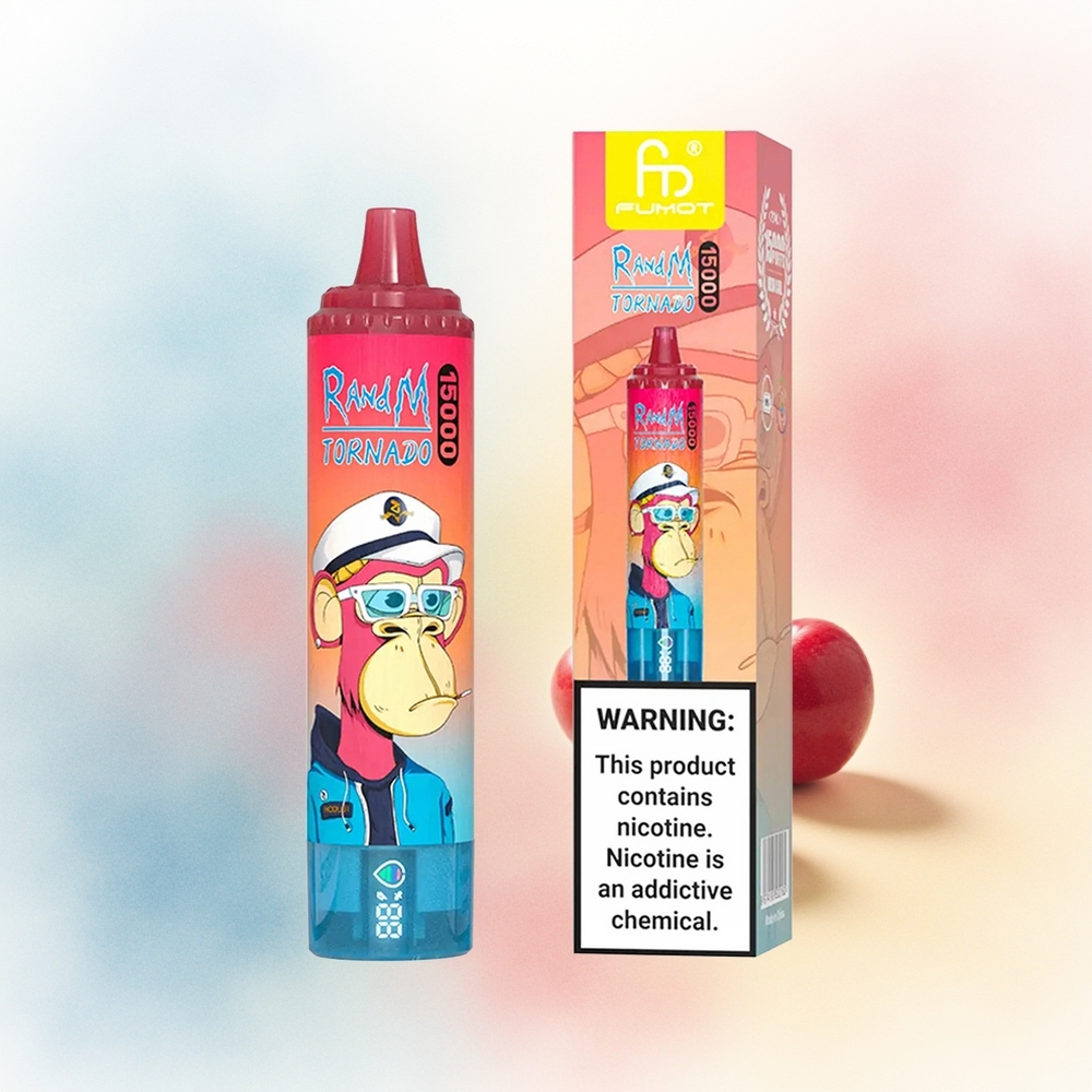 RandM Fumot Tornado 15000 25ml Cherry Užsakymas Didmeninė Lietuva