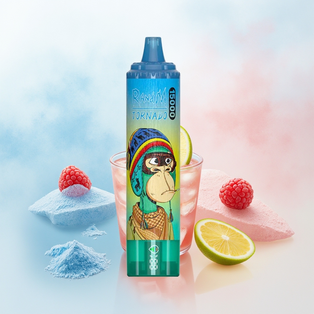 RandM Fumot Tornado 15000 Dūmai 25ml Mėlynas Avietės Limonadas Wholesale Lithuania