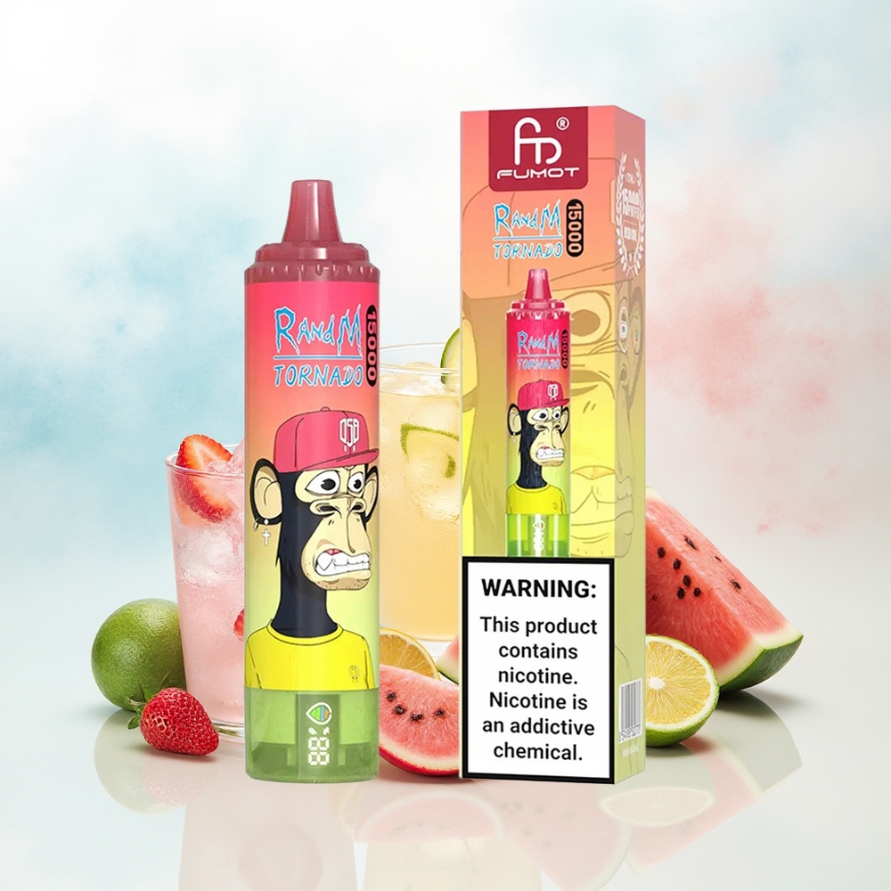 RandM Fumot Tornado 15000 Puffs 25ml Braškinė Arbūzas Limonadas Wholesale Lithuania