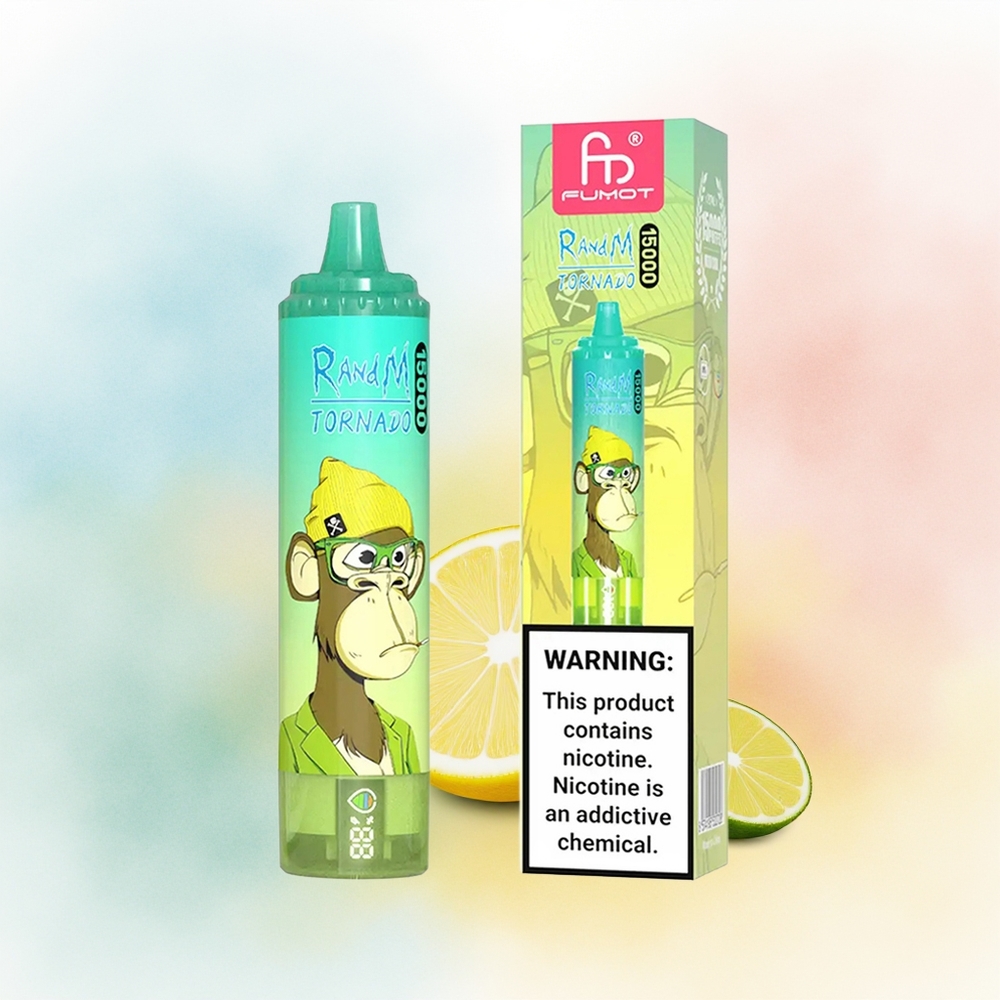 RandM Fumot Tornado 15000 Puffs 25ml Citrinų Lime\'as Wholesale Lithuania