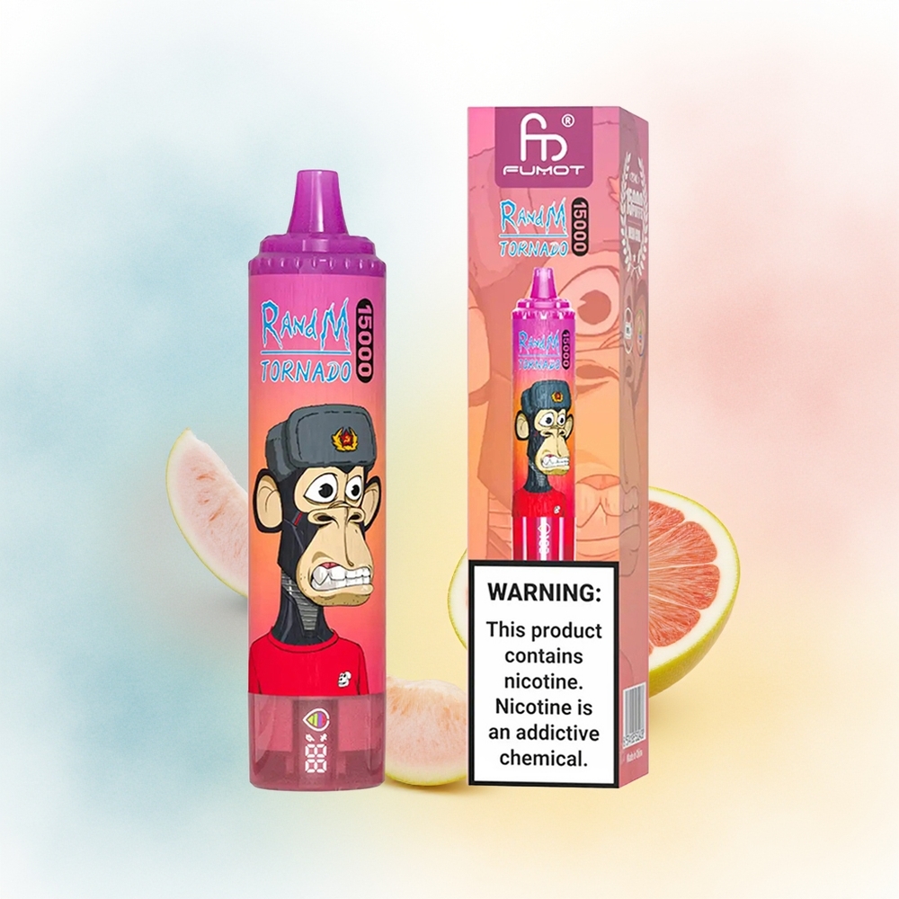 RandM Fumot Tornado 15000 Puffs 25ml Dragon Fruit Vape Didžiosios Apimties Lietuva