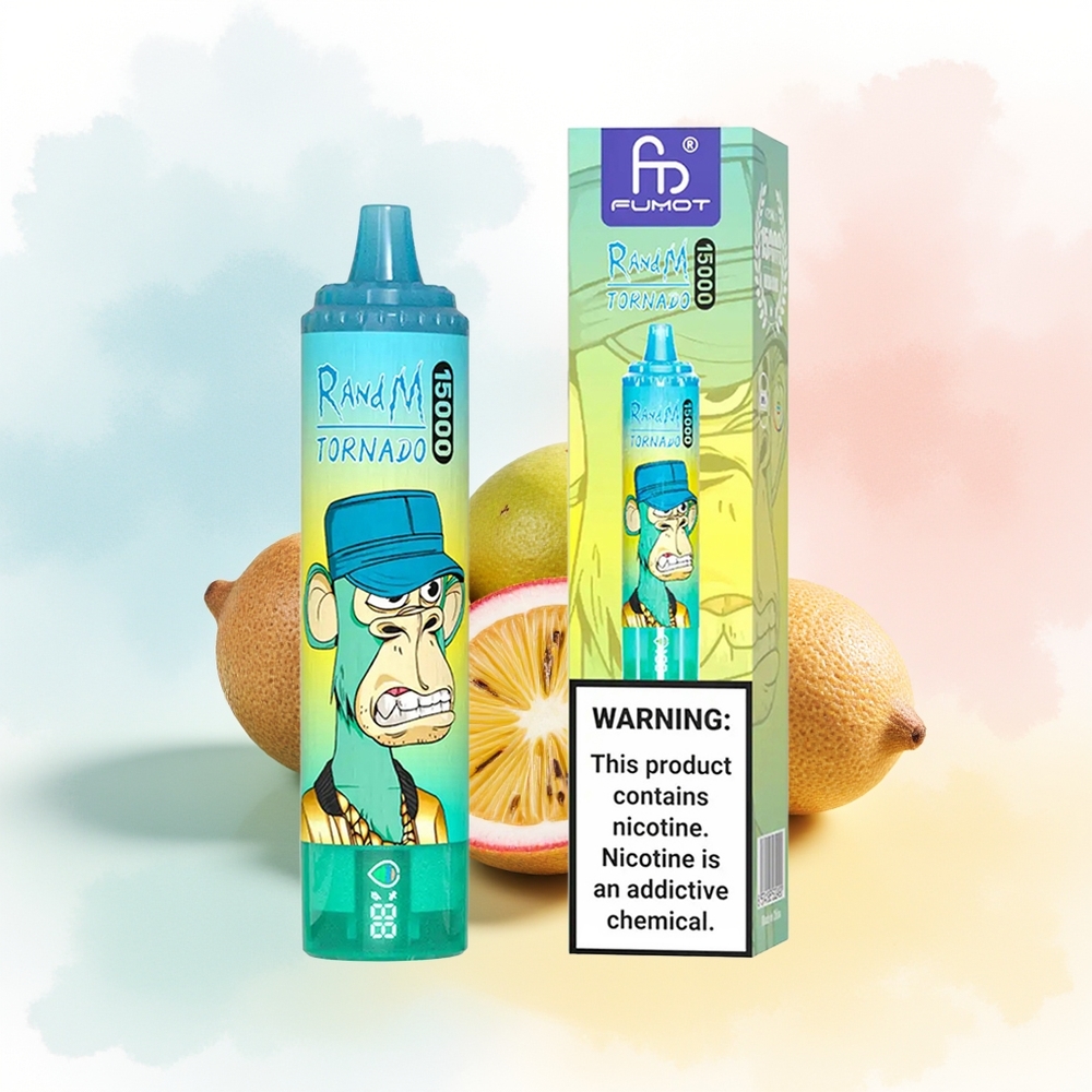 RandM Fumot Tornado 15000 Puffs 25ml Kiwi Aštrus Vaisius Guava Wholesale Lithuania