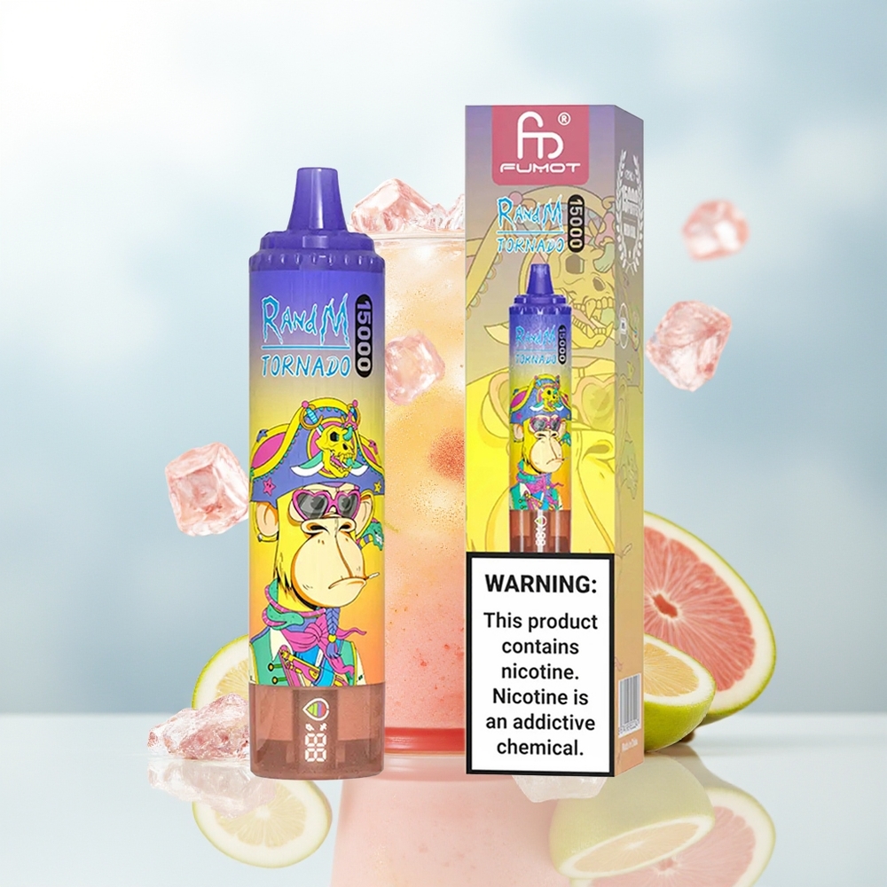 RandM Fumot Tornado 15000 Puffs 25ml Kola Ledas Wholesale Lithuania