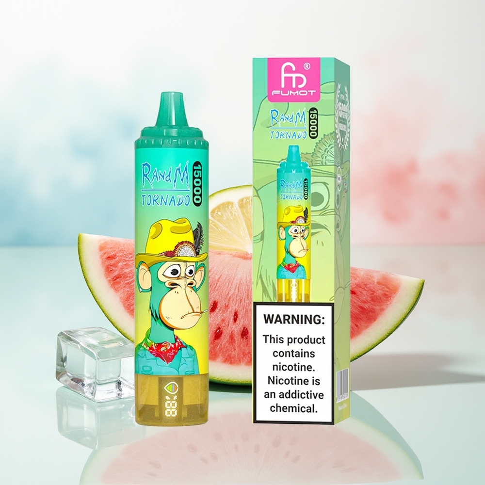 RandM Fumot Tornado 15000 Puffs 25ml LCD Arbūso ledas Wholesale Lithuania