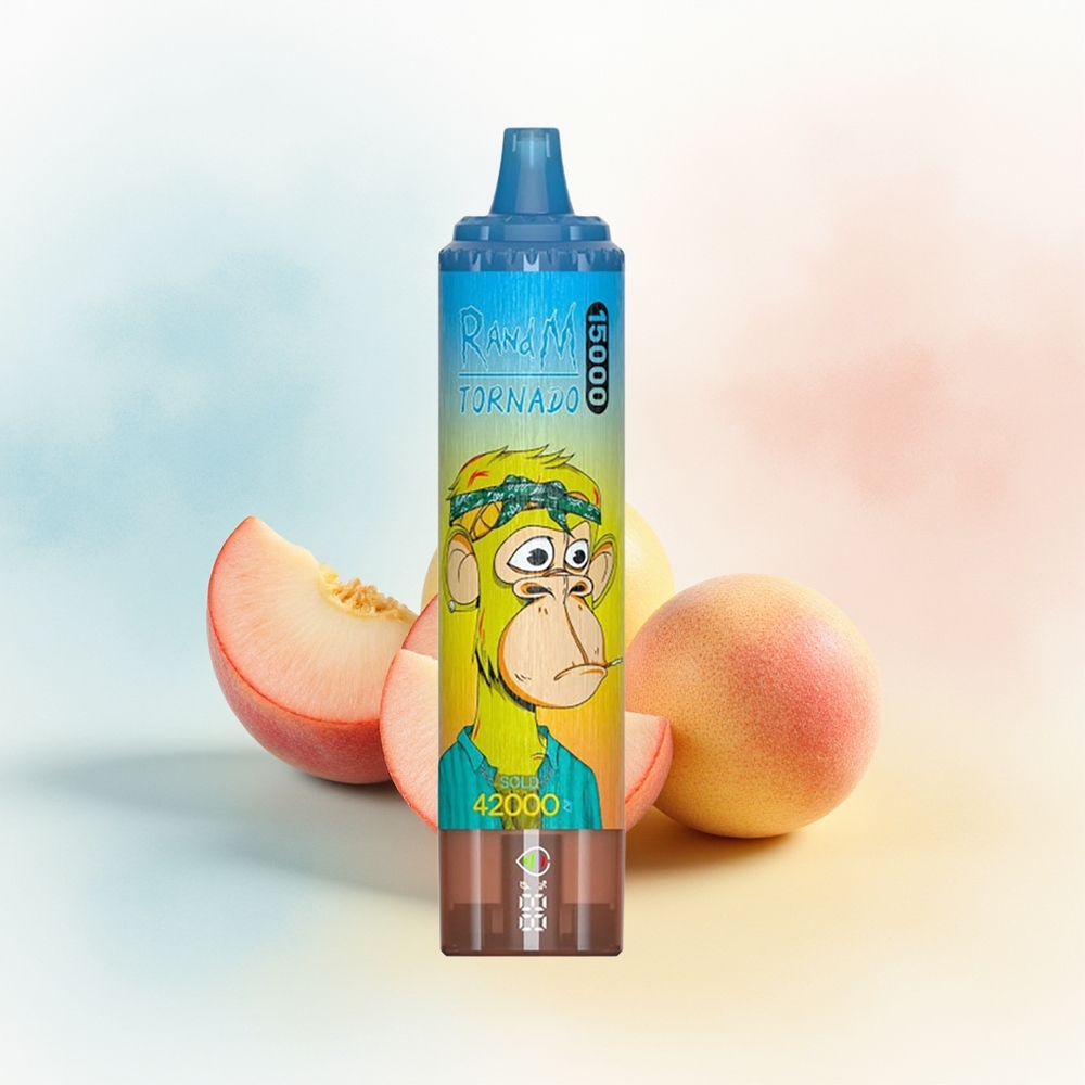 RandM Fumot Tornado 15000 Puffs 25ml Persikų Mango Didmeninė Lietuva