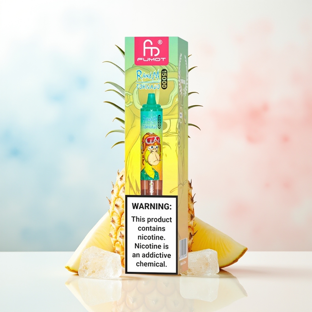 RandM Fumot Tornado 15000 Puffs 25ml Pineapple Ice Wholesale Lithuania