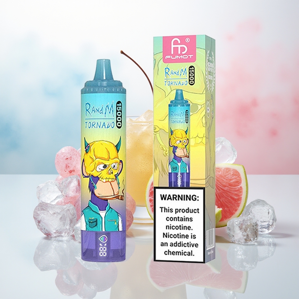 RandM Fumot Tornado 15000 Puffs 25ml Vynuogių Ledas Wholesale Lithuania