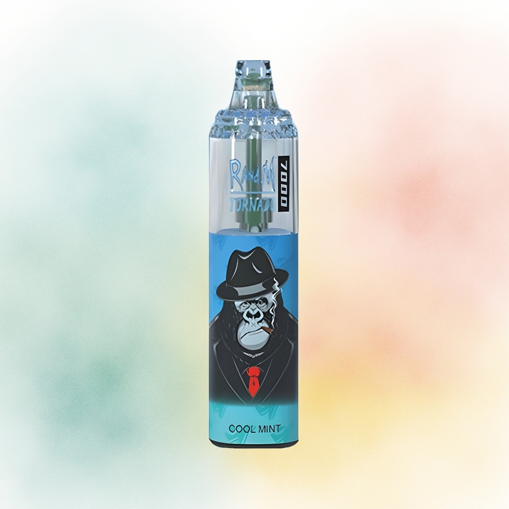 RandM Fumot Tornado 7000 Puffs 14ML Šalta Mėta Air-Adjustable Wholesale Lithuania