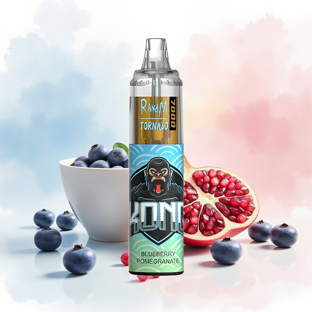 RandM Fumot Tornado 7000 Puffs 14 ML RGB Mėlynoji Granatas Lietuva Didmeninė Prekyba