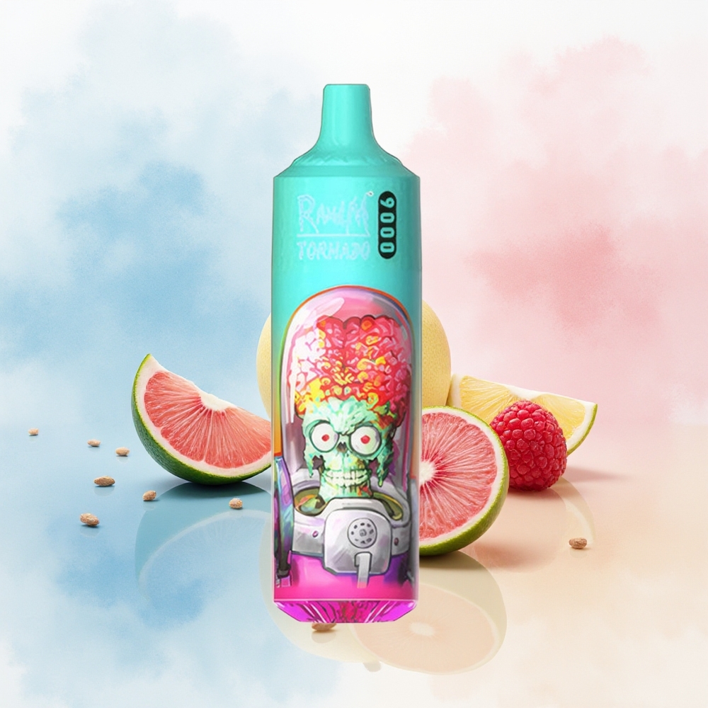 RandM Fumot Tornado 9000 Puffs 18 mL Mėlynas Rūgštus Avietė Wholesale Lithuania