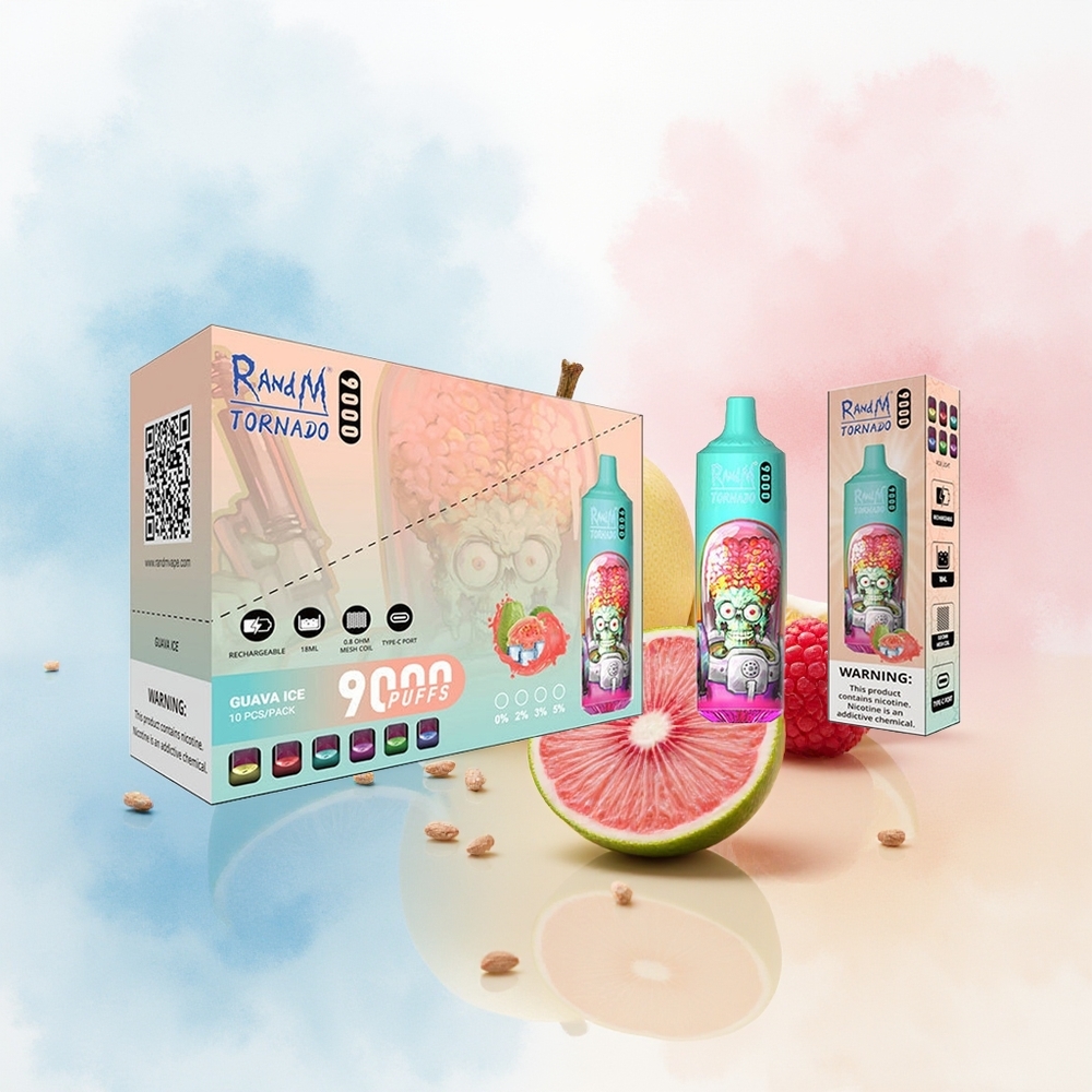 RandM Fumot Tornado 9000 Puffs 18 mL Mėlynas Rūgštus Avietė Wholesale Lithuania