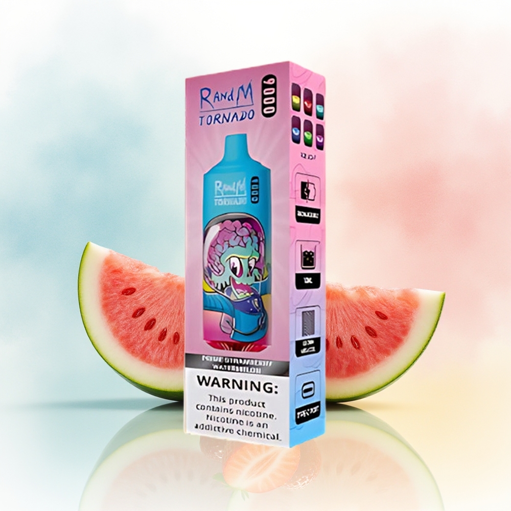 RandM Fumot Tornado 9000 Puffs 18 mL Prime Braškų Arbūzas Wholesale Lithuania