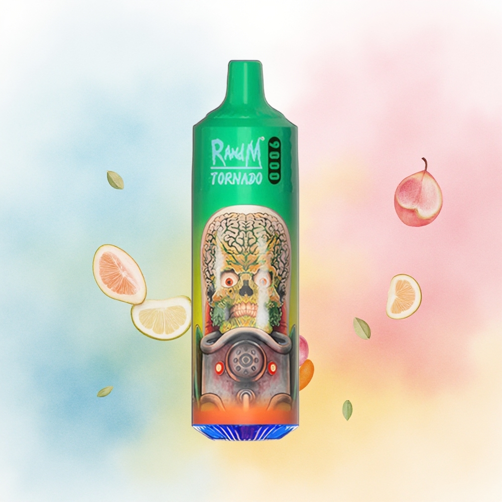 RandM Fumot Tornado 9000 Puffs 18 mL Rainbow Candy (Vaivorykštės Saldainiai) Wholesale Lithuania