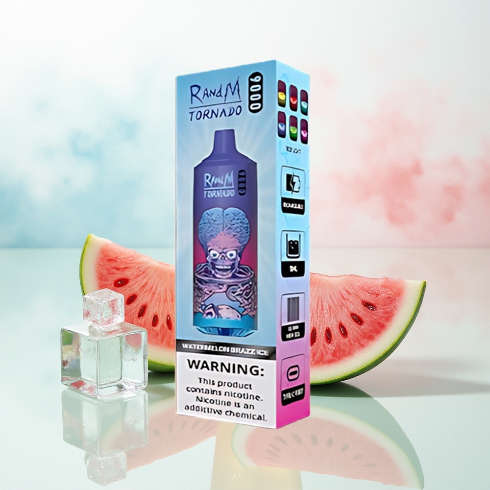 RandM Fumot Tornado 9000 Puffs 18 mL Vandensmelionės Brazz Ledas Wholesale Lithuania