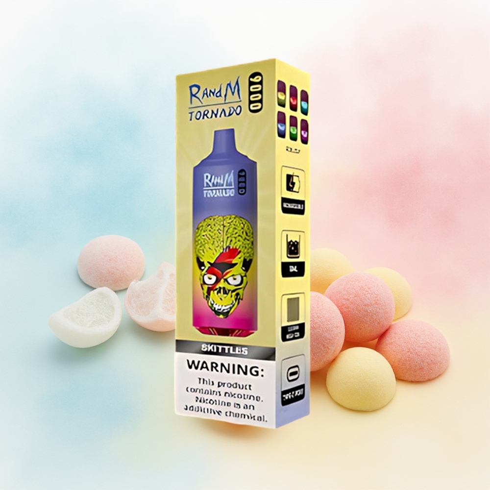 RandM Fumot Tornado 9000 Puffs 850 mAh Skittles (Saldainiai) Wholesale Lithuania