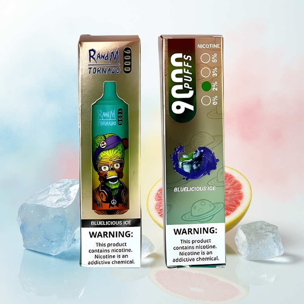 RandM Fumot Tornado 9000 Puffs Mėlynasis Ledas Wholesale Lithuania