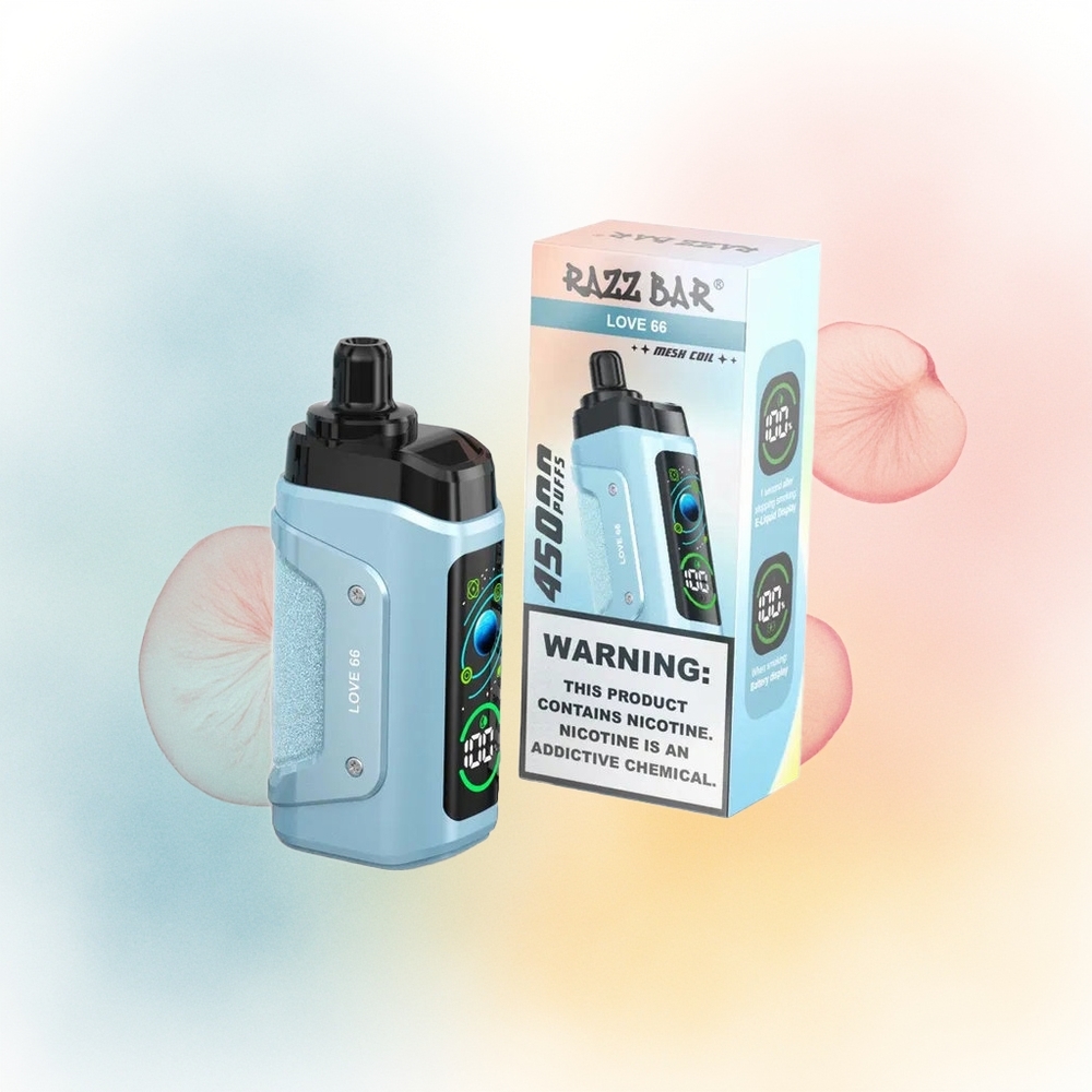 Razz Bar 45000 Puffs 1.0 Ohm Mešinis Apvijas Love 66 Didmeninė Prekyba Lietuva