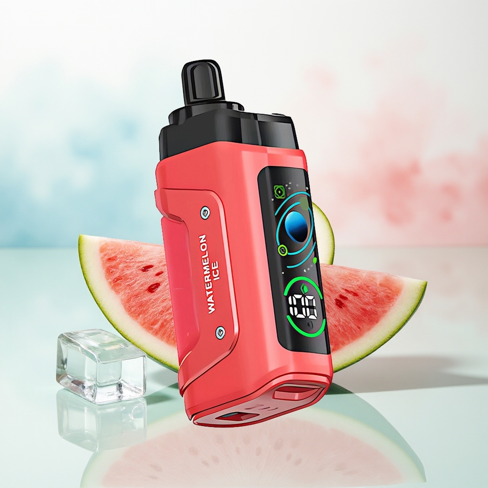 Razz Bar 45000 Puffs Adjustable Airflow Arbūzo Ledas Lithuania Wholesale