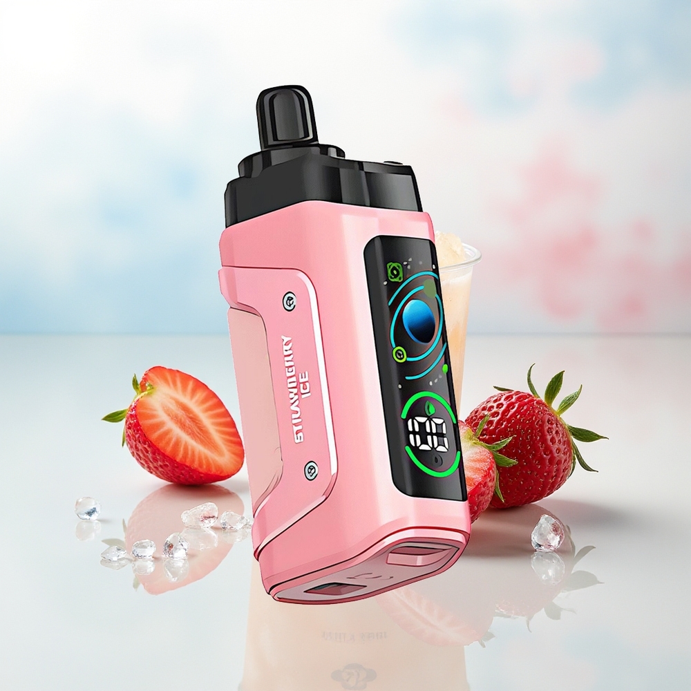 Razz Bar 45000 Puffs Adjustable Airflow Braškės Ledas Wholesale Lithuania