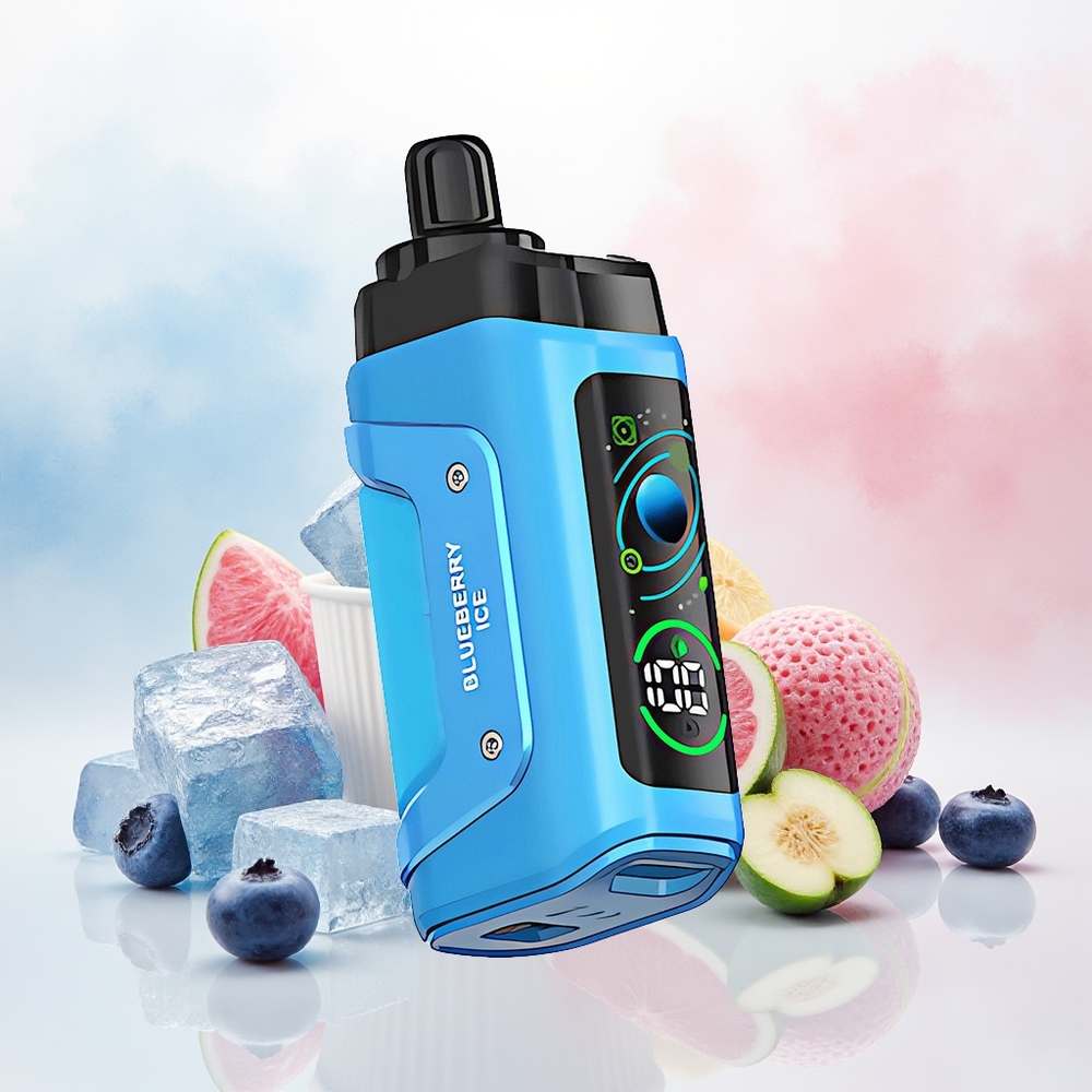 Razz Bar 45000 Puffs Adjustable Airflow Mėlynųjų Uogų Ledas Wholesale Lithuania