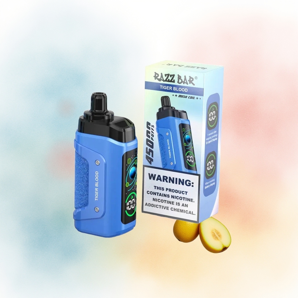 Razz Bar 45000 Puffs Adjustable Airflow \"Tigro Kraujas\" Wholesale Lithuania