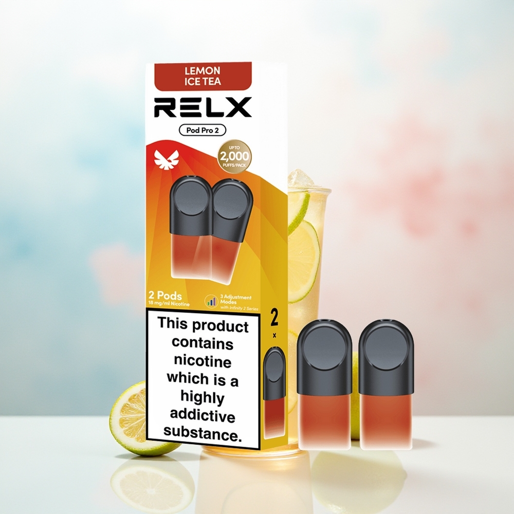 RELX Pod Pro 2 600 pūsmų 1.9ml Arbata-Citrinų Ledų Arbata Didmeninė prekyba Lietuvoje