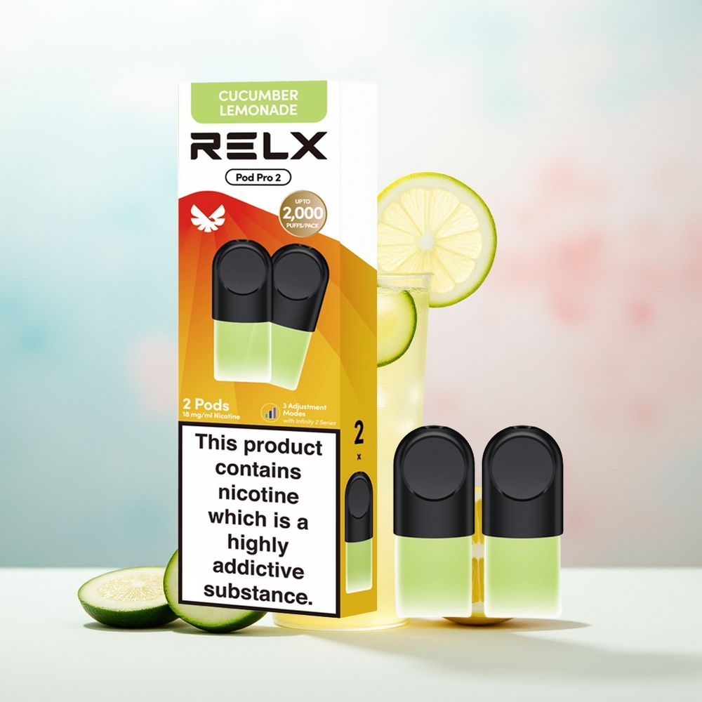 RELX Pod Pro 2 600 pūsmų 1.9ml Gėrimas-Agurkų Limonadas Wholesale Lithuania