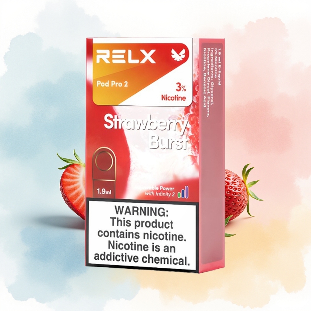 RELX Pod Pro 2 600 puffs 1.9ml Braškių sprogimas Wholesale Lithuania
