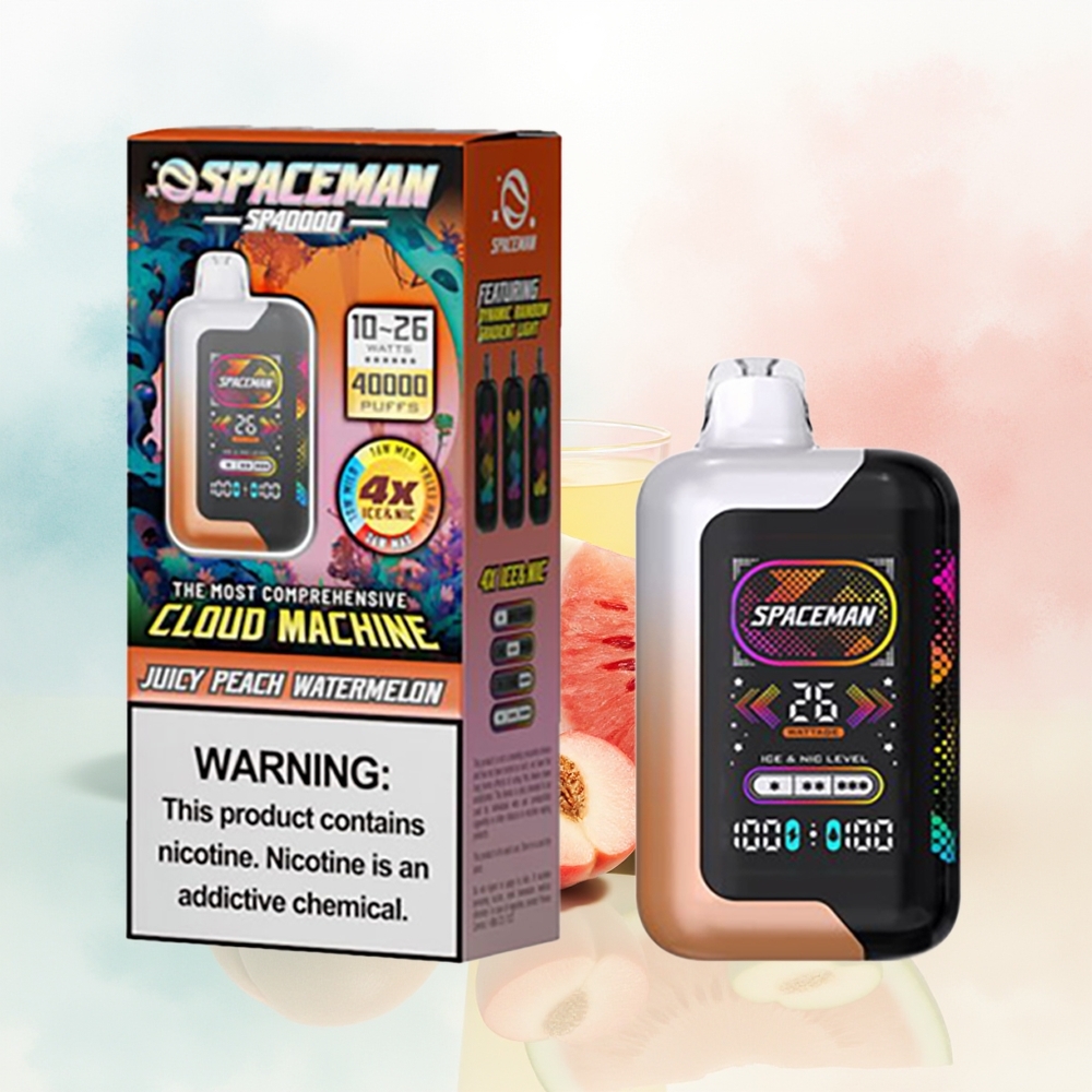 SMOK SPACEMAN SP40000 2-in-1 1000mAh 20ml Sultinga Persikas Arbūzas Didmeninė Lietuva