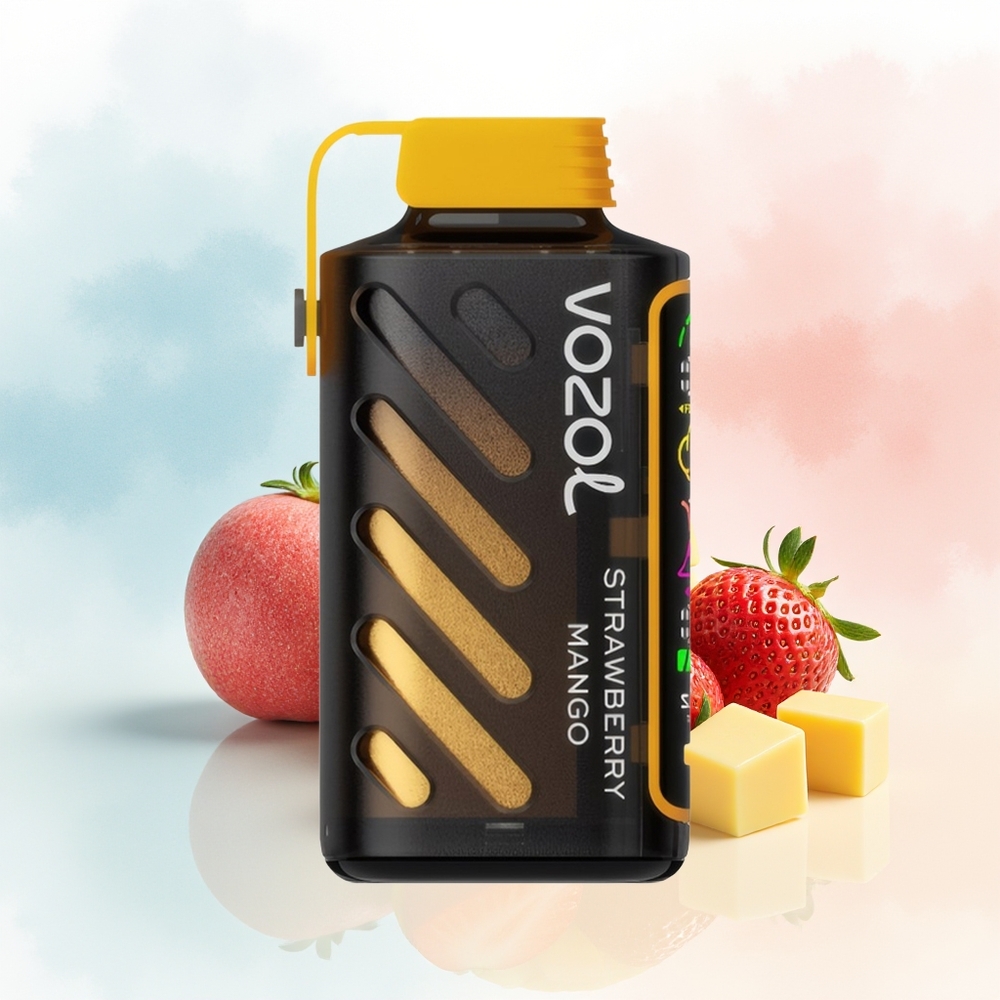 VOZOL Gear Power 20000 Puffs Dual Mesh Coil 20mL Braškė Manga Lithuania Wholesale