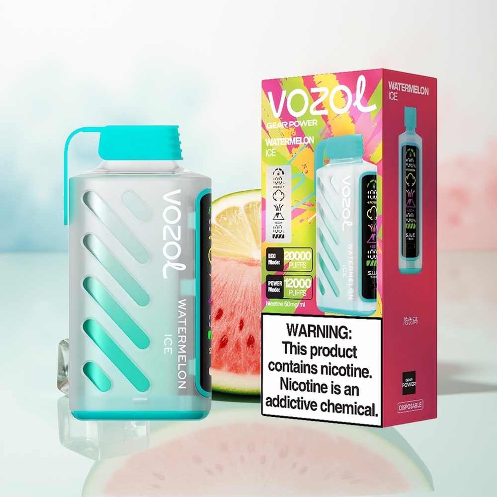 VOZOL Gear Power 20000 Puffs Dual Mesh Coil Arbūzas Ledas Wholesale Lithuania