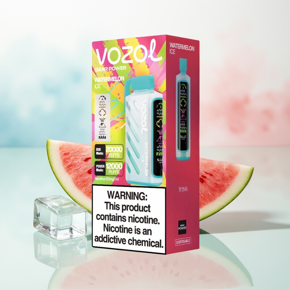 VOZOL Gear Power 20000 Puffs Dual Mesh Coil Arbūzas Ledas Wholesale Lithuania