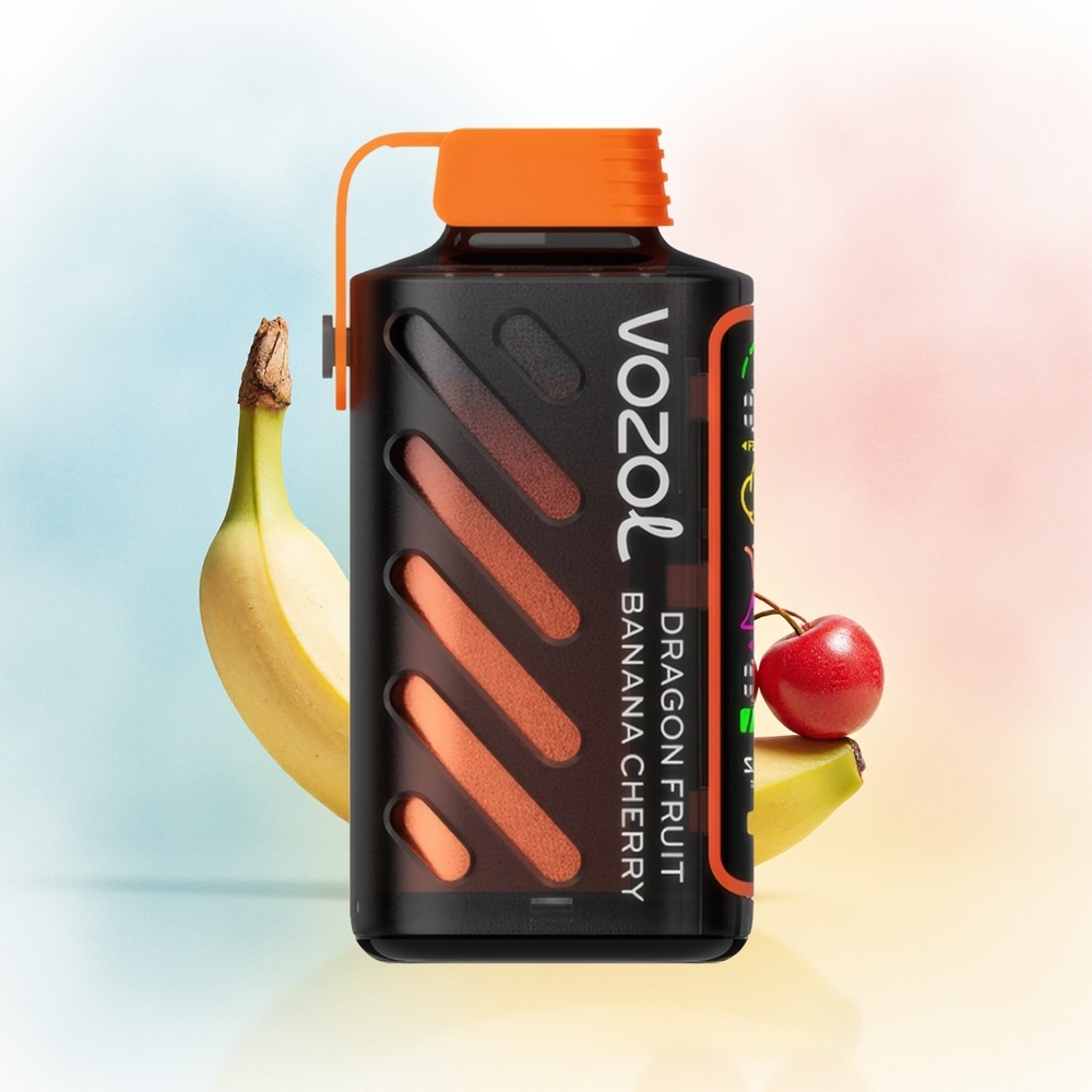 VOZOL Gear Power 20000 Puffs Dual Mesh Coil Full Screen Display Drebučių Bananų Vyšnių Wholesale Lithuania