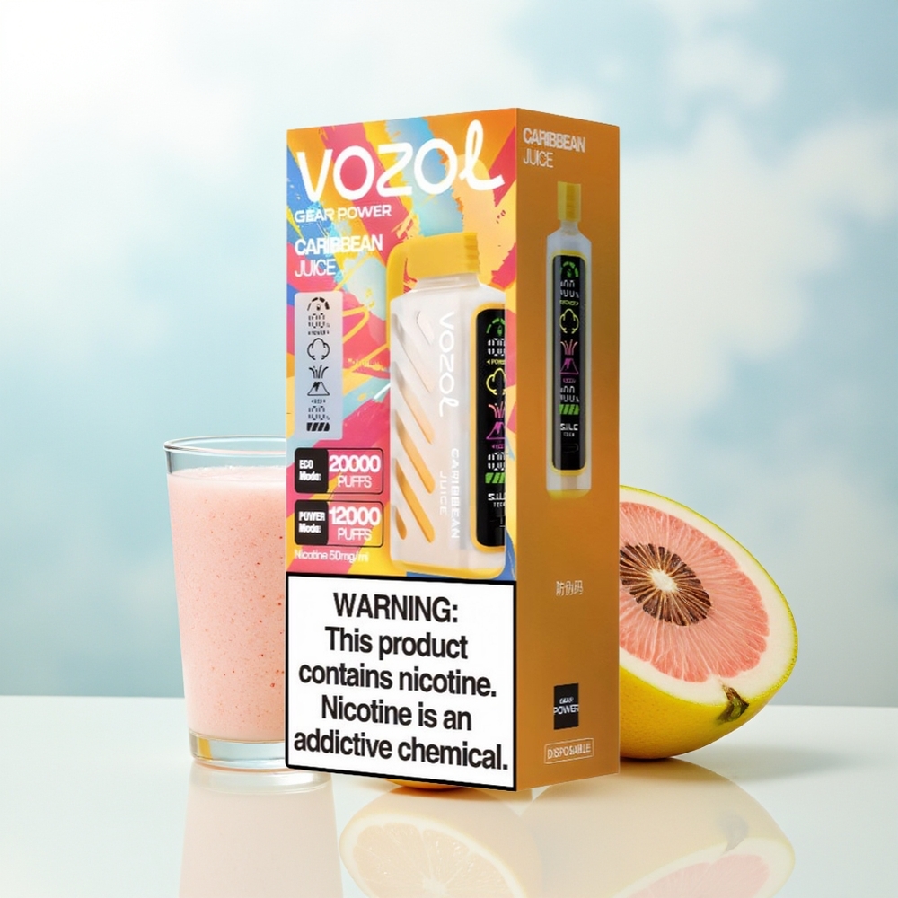 VOZOL Gear Power 20000 Puffs Dual Mesh Coil Karibų Sultys Wholesale Lithuania