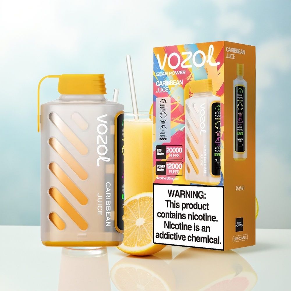 VOZOL Gear Power 20000 Puffs Dual Mesh Coil Karibų Sultys Wholesale Lithuania