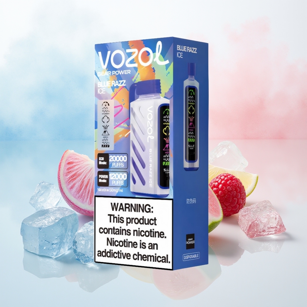 VOZOL Gear Power 20000 Puffs Dual Mesh Coil Mėlynųjų Serbentų Ledas Wholesale Lithuania