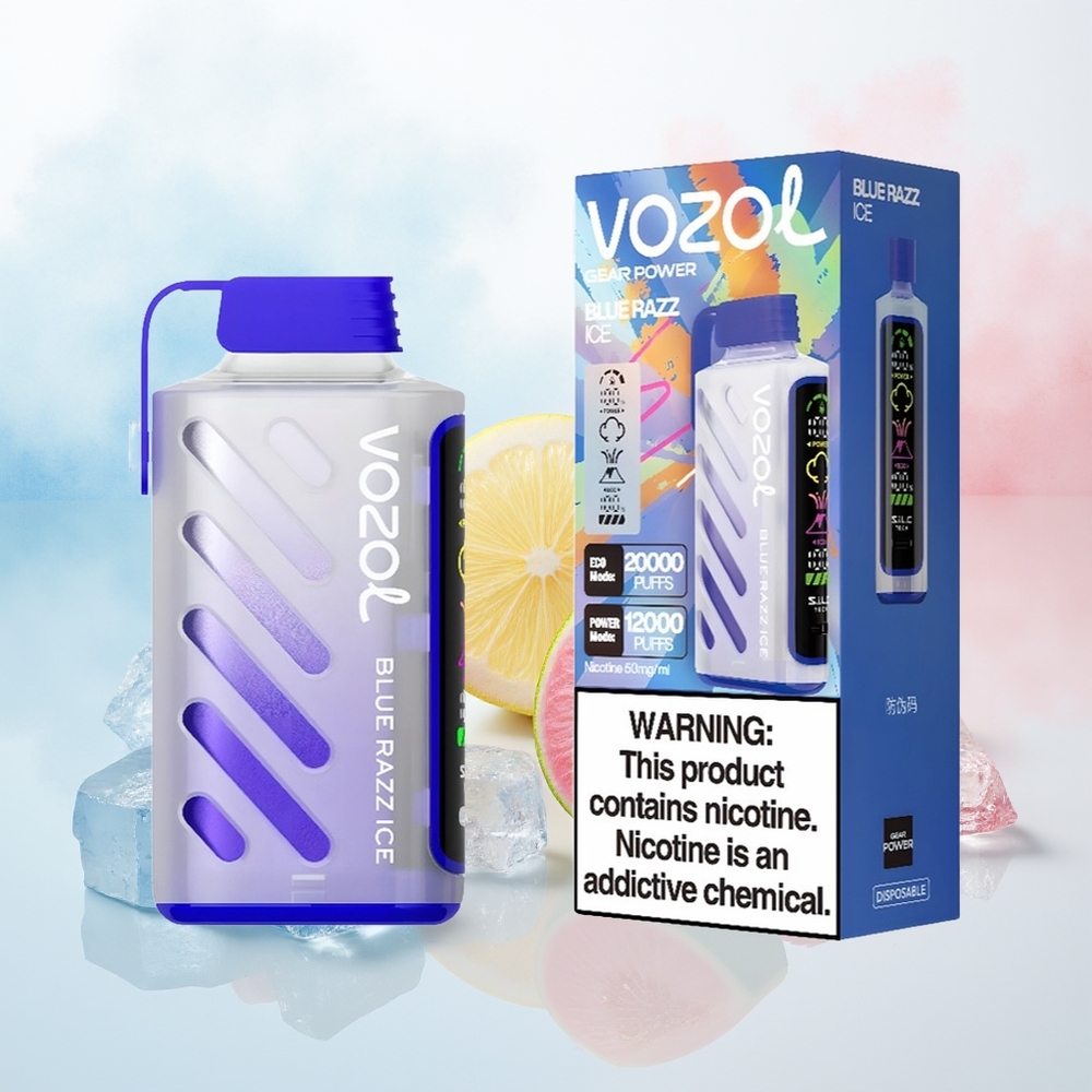 VOZOL Gear Power 20000 Puffs Dual Mesh Coil Mėlynųjų Serbentų Ledas Wholesale Lithuania