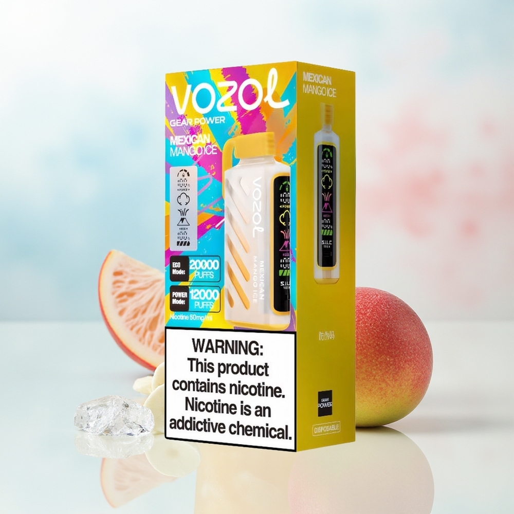 VOZOL Gear Power 20000 Puffs Dual Mesh Coil Meksikietiškas Mango Ledas Wholesale Lithuania