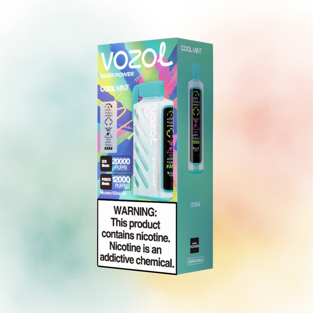 VOZOL Gear Power 20000 Puffs Dual Mesh Coil Šalta Mėta Wholesale Lithuania