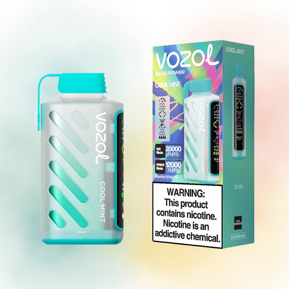 VOZOL Gear Power 20000 Puffs Dual Mesh Coil Šalta Mėta Wholesale Lithuania