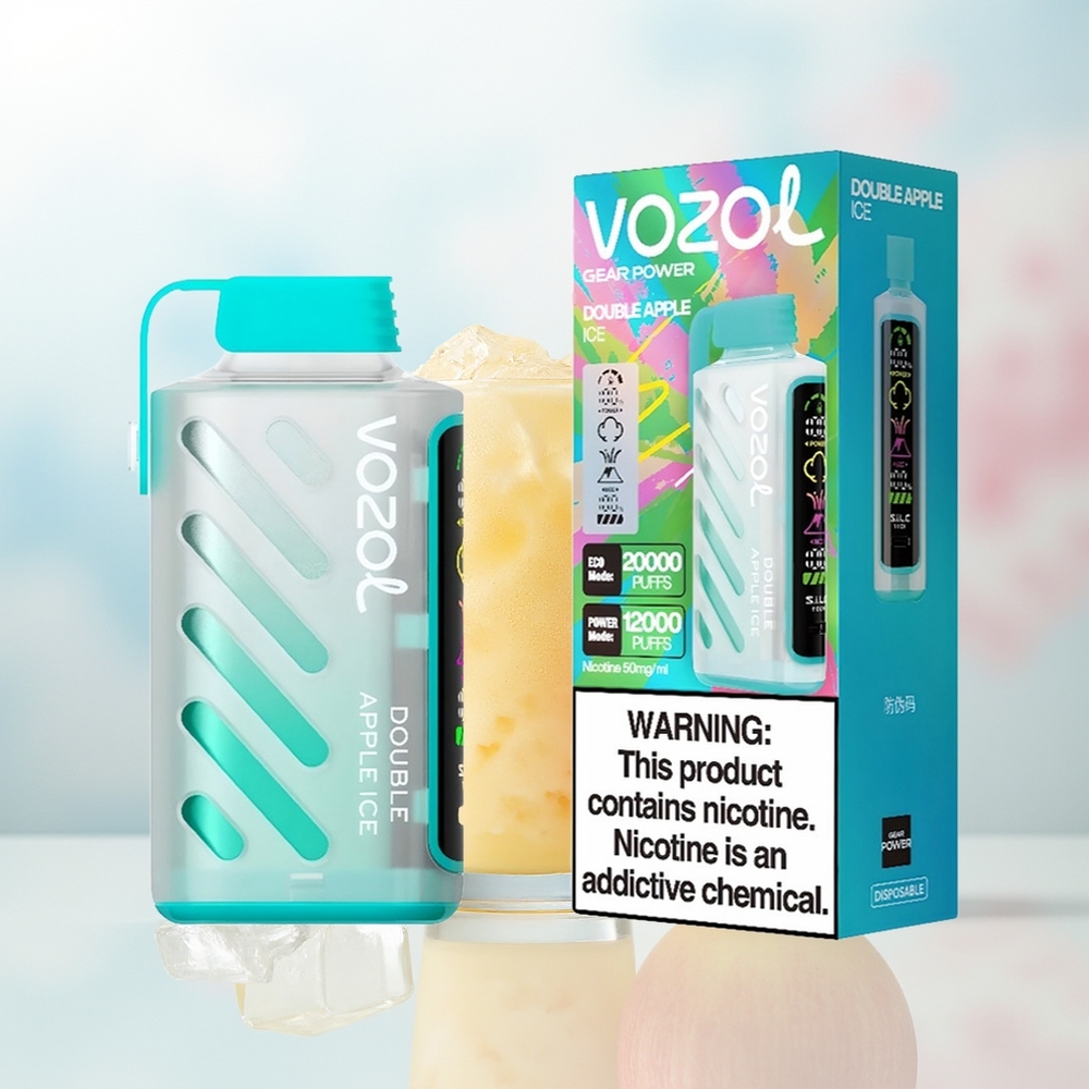 VOZOL Gear Power 20000 Puffs S.i.L.C. Tech Dual Mesh Coil Dviobuolių Ledas Wholesale Lithuania