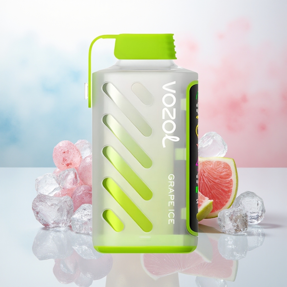 VOZOL Gear Power 20000 Puffs S.i.L.C. Tech Dual Mesh Coil Vynuogių Ledas Wholesale Lithuania