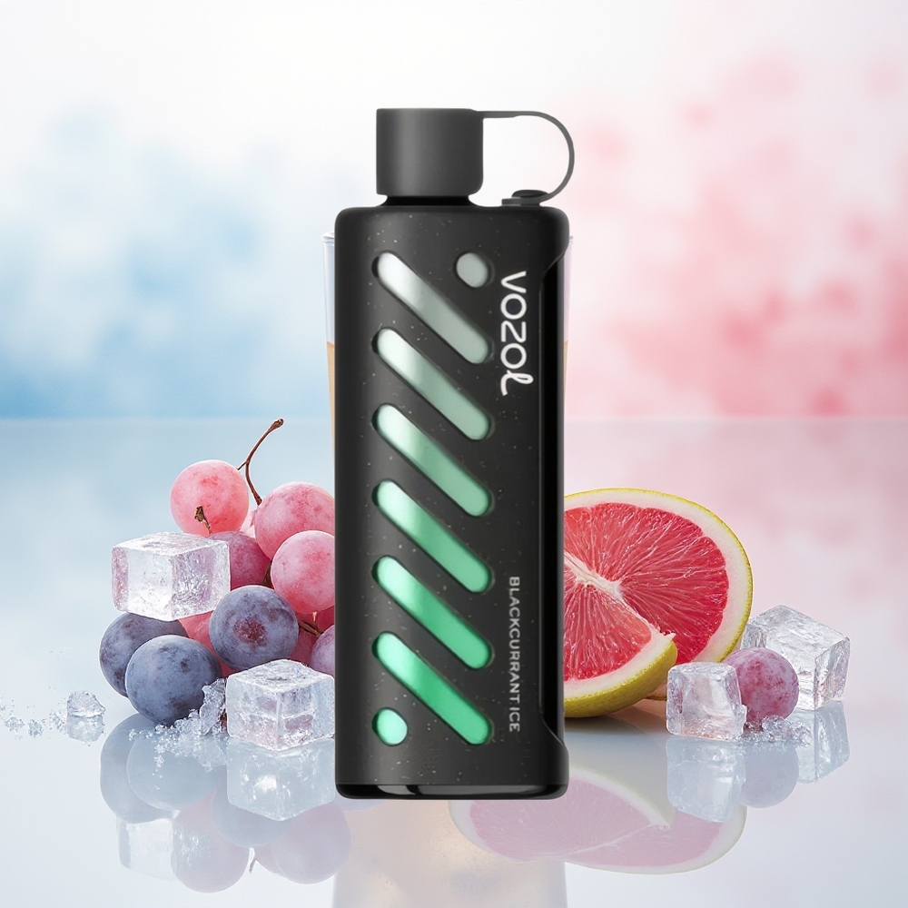 VOZOL Gear Shisha 25000 Pūsų Dual Mesh Blackcurrant Ice (Juodųjų Serbentų Ledas) Didmeninė Prekyba Lietuvoje